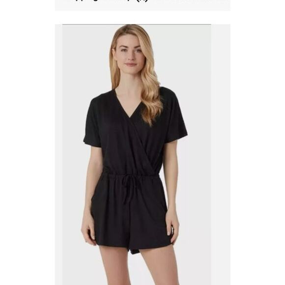 32 Degrees Cool romper NEW size large in black - Picture 1 of 10